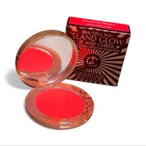 Charlotte Tilbury Island Glow Lip and Cheek Tint - Bold Coral